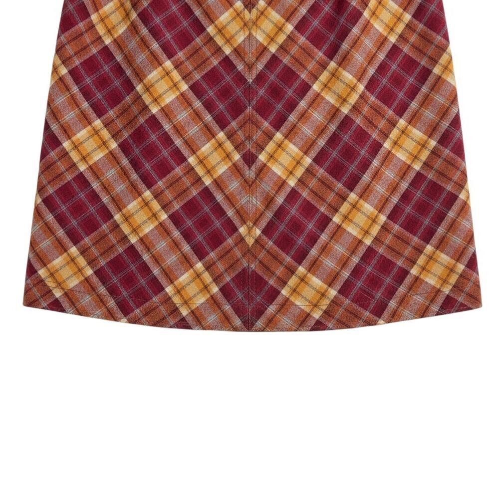 Oilily Jeans Wear Plaid Button Zip Closure Skirt Womens Size 42 US 10 12 - Picture 4 of 7
